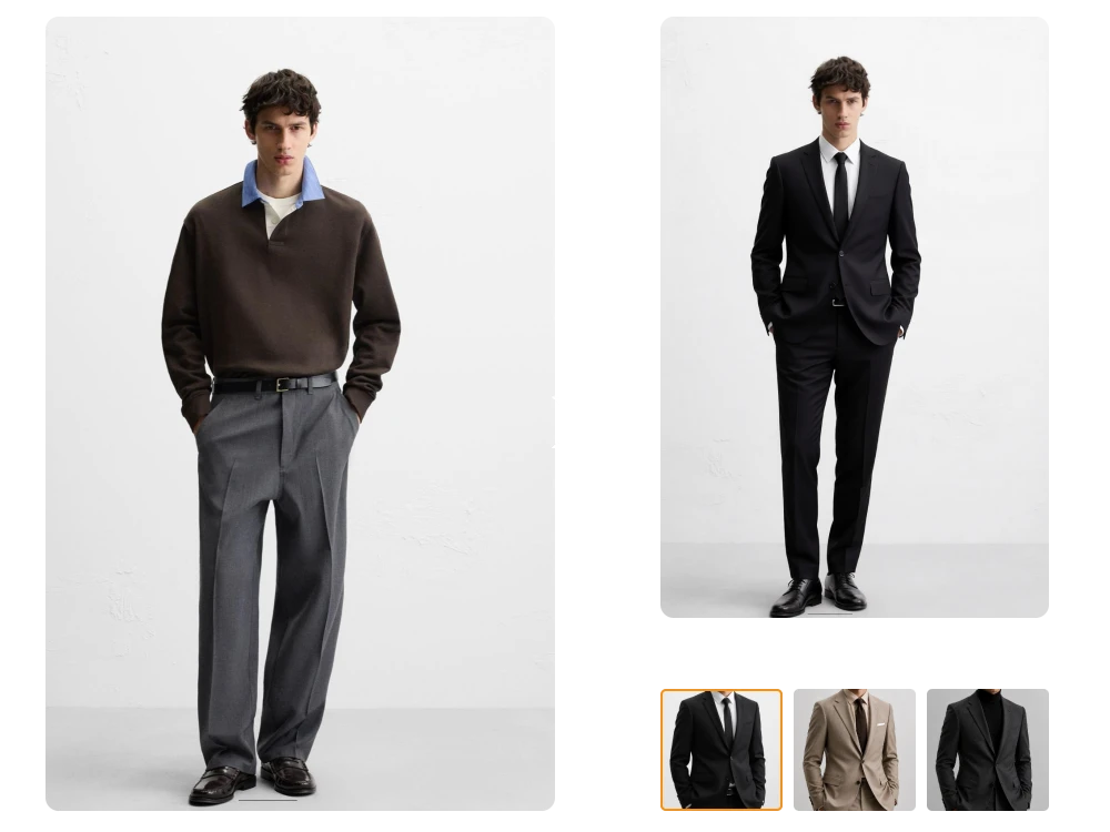 Ersetze Outfits mit deinen eigenen Kleidungs-Referenzbildern