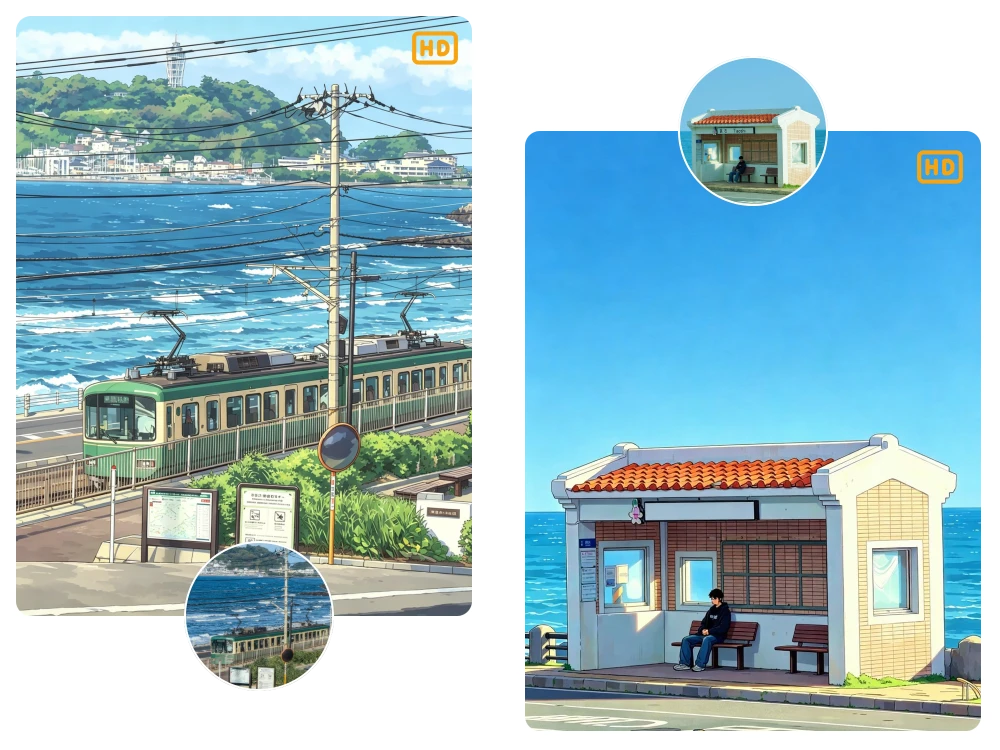 Hochauflösende Anime-Bilder ohne Wasserzeichen erstellen