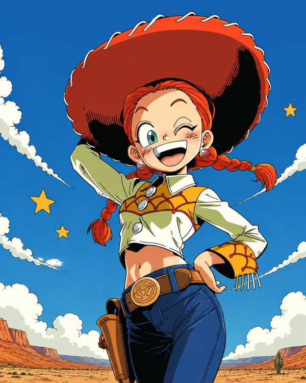 Original vertical cartoon character image
